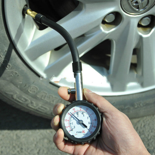 Digital tire pressure gauge for automobile