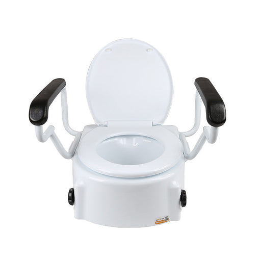 Elderly Toilet Height Booster With Armrest Cover Portable Heightening Insole Rehabilitation Care