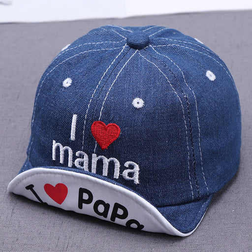 Embroidered Baby Sun Hat Printing Love Baby Sun Hat