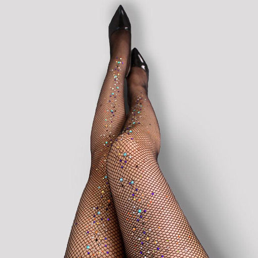 Encrypted Color High Elastic Pantyhose Fishnet Tights