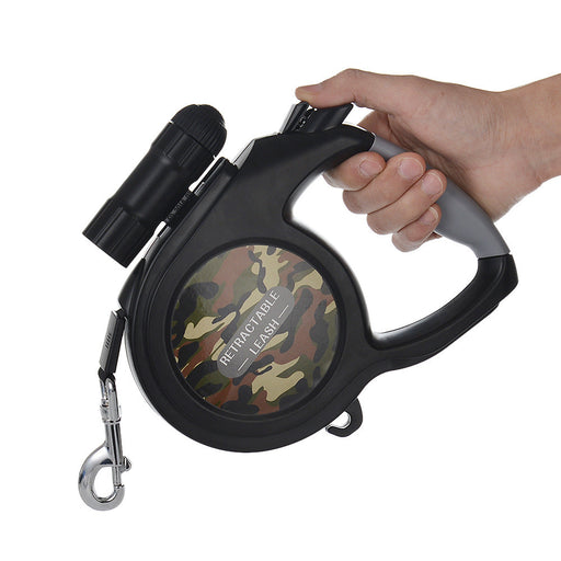 Enhanced Pet Automatic Retractable Leash Tractor With Flashlight