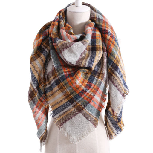 European And American Triangle Cashmere Women's Winter Scarf Shawl