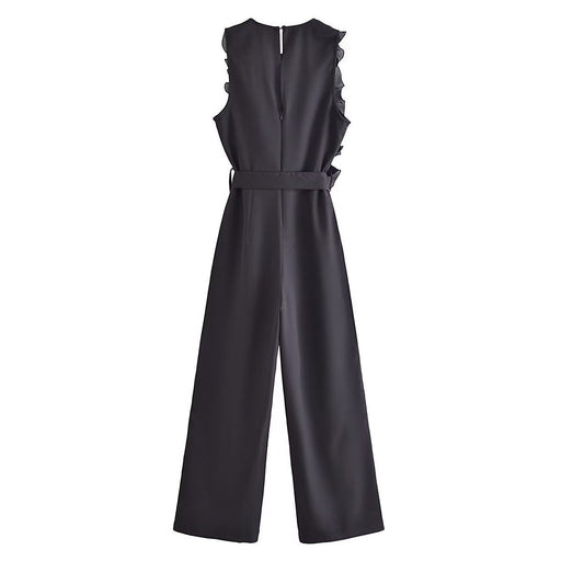 European And American Women's Layered Decorative Jumpsuit