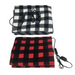 Explosion red plaid series warm 12v car heating blanket for autumn and winter season