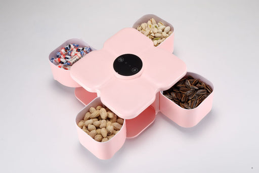 Exquisite Smart Candy Box White Dried Fruit Box Separated Smart Candy Box
