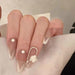 False Nails Can Be Taken With French Camellia