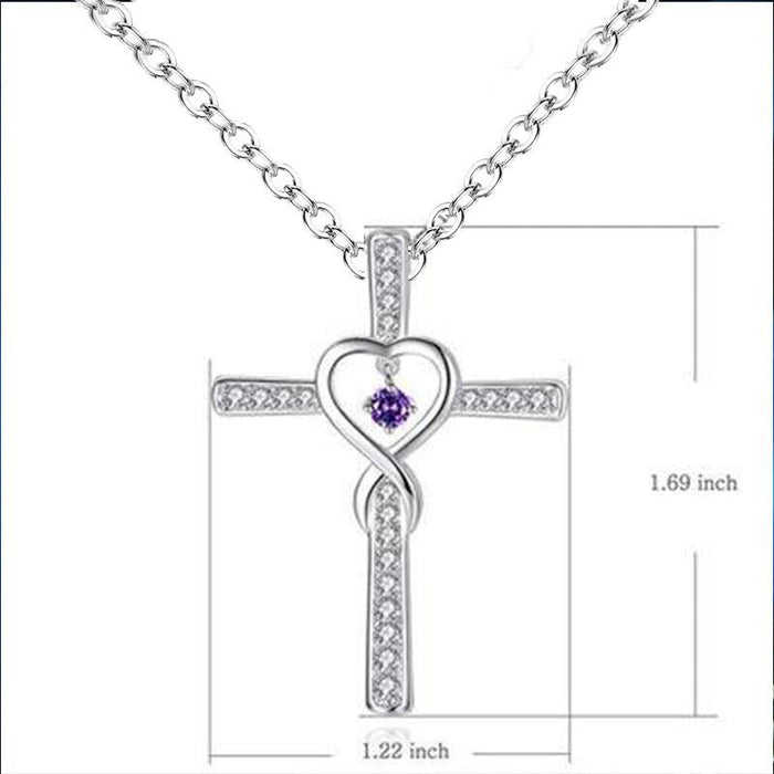 Fashion Cross Religious Belief Inlaid Zircon Pendant (1 or 10 pieces)