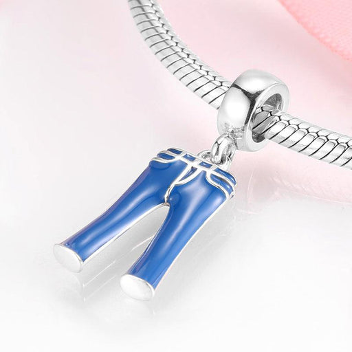Fashion Personality Color Drops 925 Sterling Silver Pendant Girls Bracelet DIY Accessories