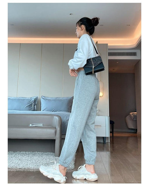 Fashion Slim Cotton Loose Casual Sports Trousers