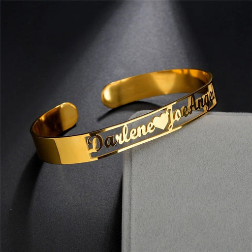 Fashion Stainless Steel Name Letter Bracelet