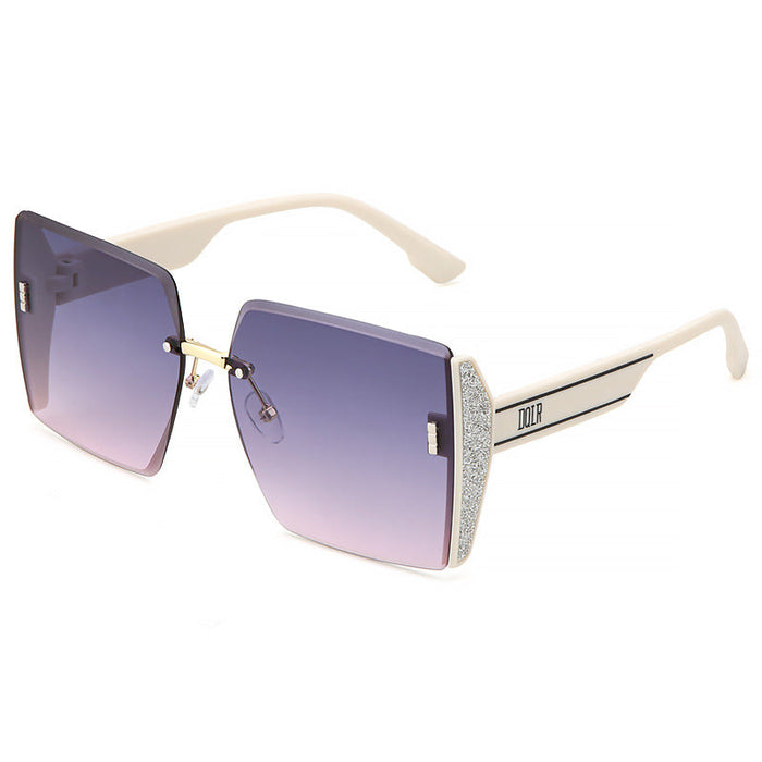 Fashion Sunglasses Square Rimless Cut-edge Summer Glasses