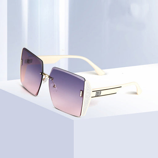 Fashion Sunglasses Square Rimless Cut-edge Summer Glasses