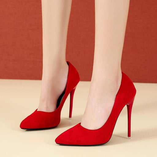 Fine Heel Pointed Toe Single Shoes Female