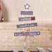 Five-pointed Star Alphabet Wooden Christmas Decorations