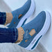 Flat Fly Knit Breathable Velcro Casual Mesh Shoes