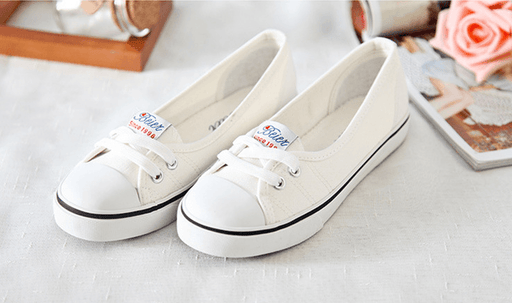 Flat bottom women's shoes breathable new canvas shoes
