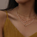 French Fashion Light Luxury Exquisite Zircon Necklace