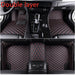 Fully Surrounded Car Leather Floor Mat Pad All Weather Protection