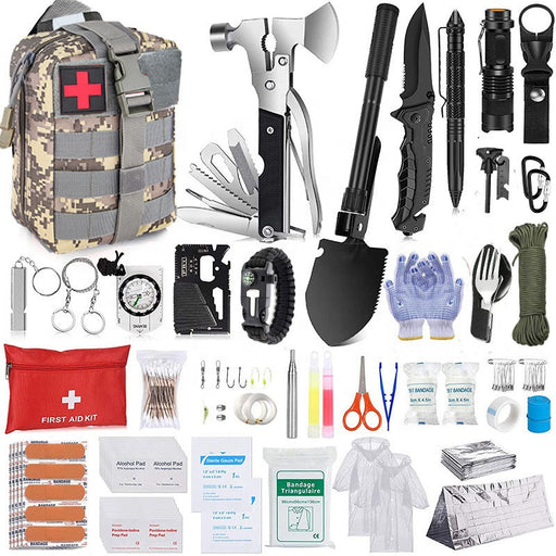 Ultimate Outdoor Adventure Kit: Camping, Hiking, Gym, and Survival Gear with Waterproof Survival Kit Bags