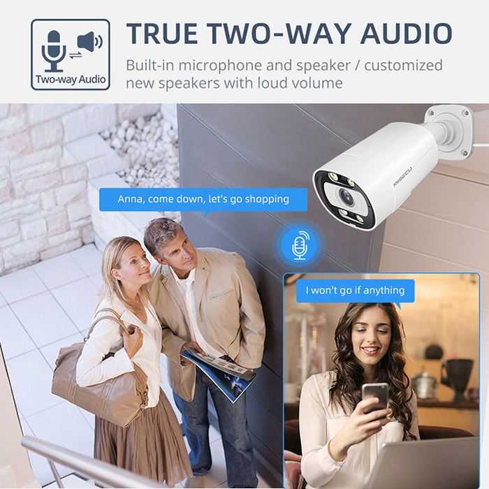 Complete 5MP PoE Security Camera System Kit for Ultimate Safety and Security