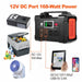 200W Portable Power Station 40800mAh Solar Generator 110V AC Outlet DC USB Ports Lithium Battery Power Supply