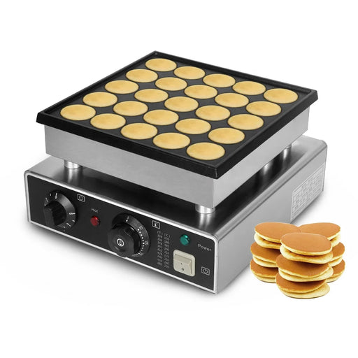 25 holes commerical machine for making pancakes,mini pancakes waffle machine poffertjes grill