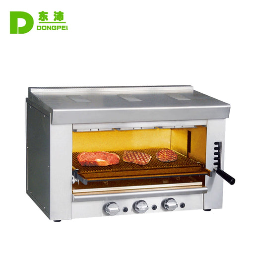 restaurant kitchen equipment Ceramic Infrared Burners Heating Commercial Tabletop Oven Grill Kitchen Gas Salamander