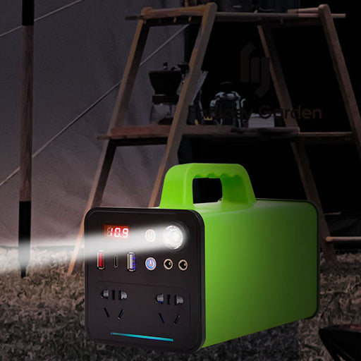 Backup Lithium Battery Power Station: Pure Sine Wave 150W Solar Generator for Power Outages