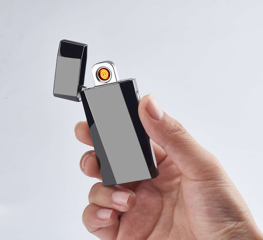 Fingerprint Rechargeable Electric Touch Usb Coil Lighter