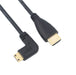 HDMI To HDMI Male To Male 90 Degree Elbow Large To Small High-definition Video Display Connector