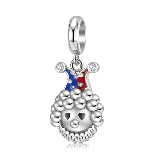 Halloween Series 925 Sterling Silver Bracelet Diy Accessories Fashion Curly Clown Pendant