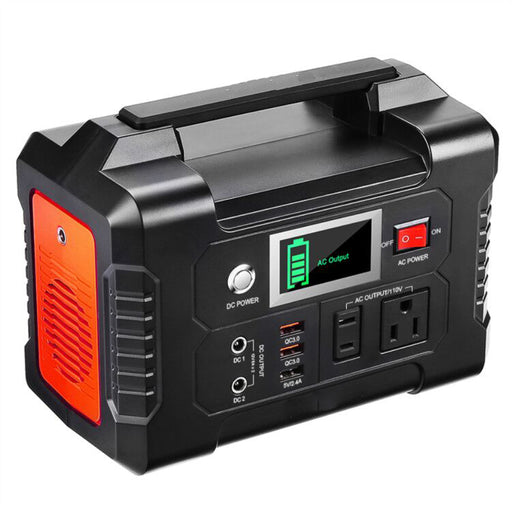 200W Portable Power Station 40800mAh Solar Generator 110V AC Outlet DC USB Ports Lithium Battery Power Supply