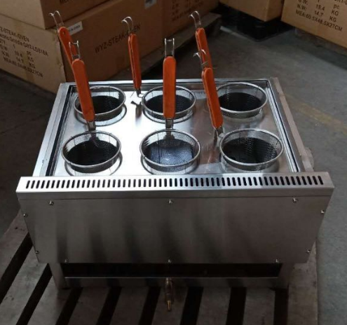 Cooking Versatility: Commercial 6-Burner LPG Gas Pasta Cooker for Restaurants