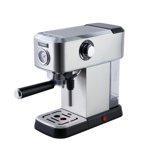 Chef Espresso Machine: 15 Bar, Frother, Stainless Steel, Latte, Cappuccino.