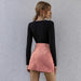 High Waist A Line Skirt Feminine Short Skirt Fashion Bag Hip Skirt