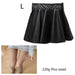 High waist Faux Leather Skirt sun skirt pleated skirt