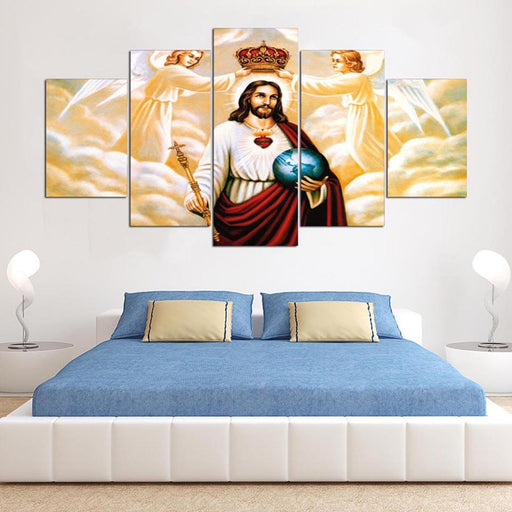 Home Decor Canvas 5 Pieces Religious Jesus Poster