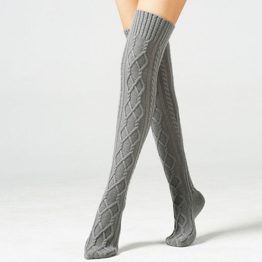 Knitted Over The Knee Leg Warmers Indoor Home Socks