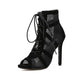 Lace-up sexy high heel women's shoes