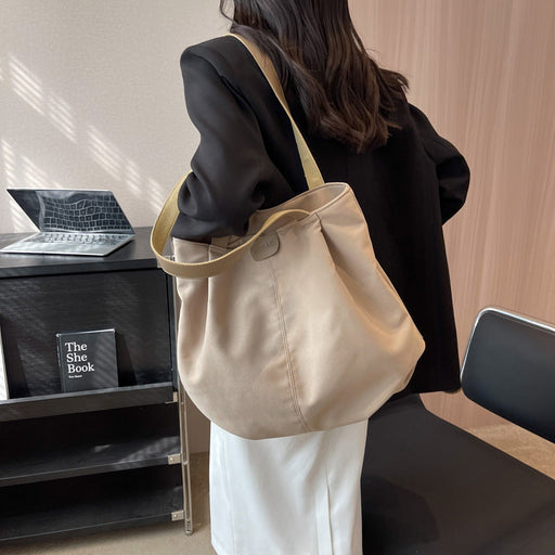 Large Capacity Totes Simple Commuting Daily Shopping Shoulder Bag Casual Handbag Women
