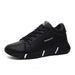 Leather Thick-Soled Inner Heightening Student Running Shoes