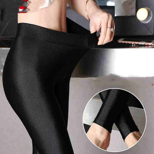 Leggings Women's Outer Wear Plus Velvet Warm Pants Glossy Pants