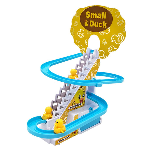 Little Duck Climbing Stairs Toy Little Penguin Automatic Ladder Light