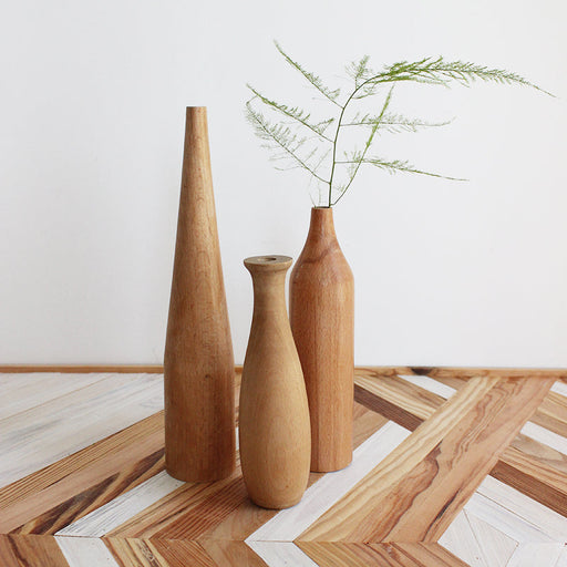Living Room Solid Wood Dry Flower Vase Decoration