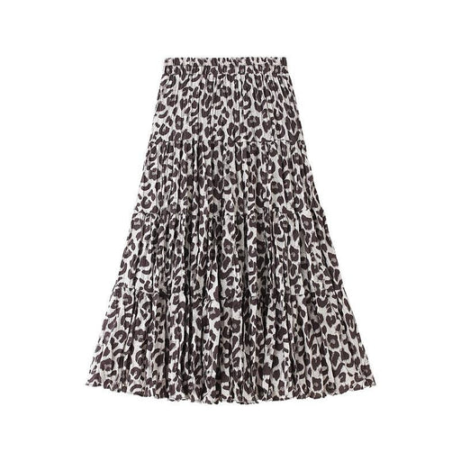 Long skirt casual skirt pleated skirt