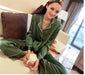 Long sleeve trousers women's pajamas two piece suit