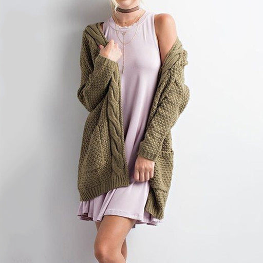 Long-sleeved cardigan in a long-sleeved cardigan
