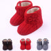 Manufacturers selling Wool Knitted Winter new bow shoes baby toddler shoes shoes boots 1646