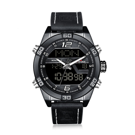 Men'S Watch Led Electronic Watch Waterproof Belt Quartz Men'S Watch Watch