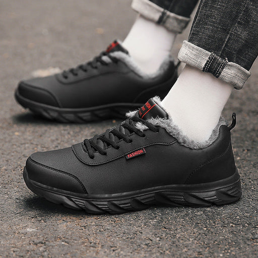 Men Sneakers Winter Warm Sports Shoes With Plush